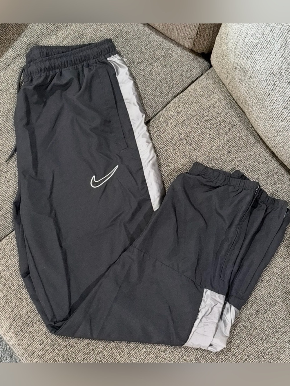 Nike Black Joggers with Light Gray Panels NWOT